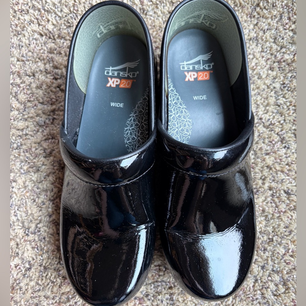 DanskoXP 2.0 Black Patent Women's Slip-On Clogs